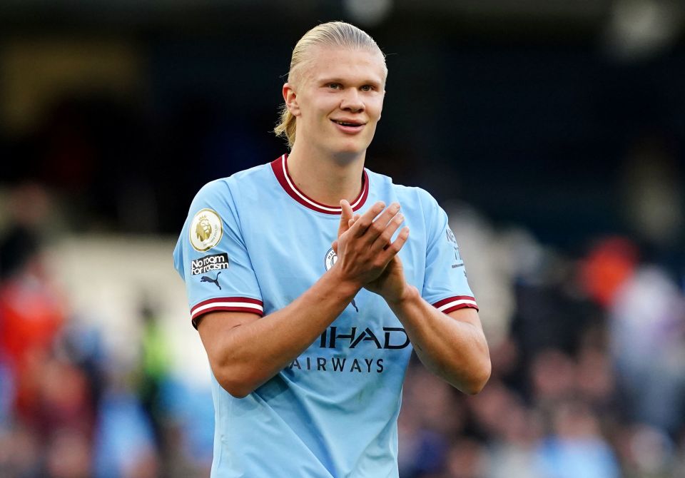 Erling Haaland has already banged in 20 goals for Man City