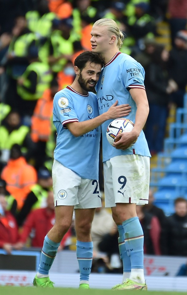 Bernardo Silva is delighted to see Erling Haaland grabbing so many goals