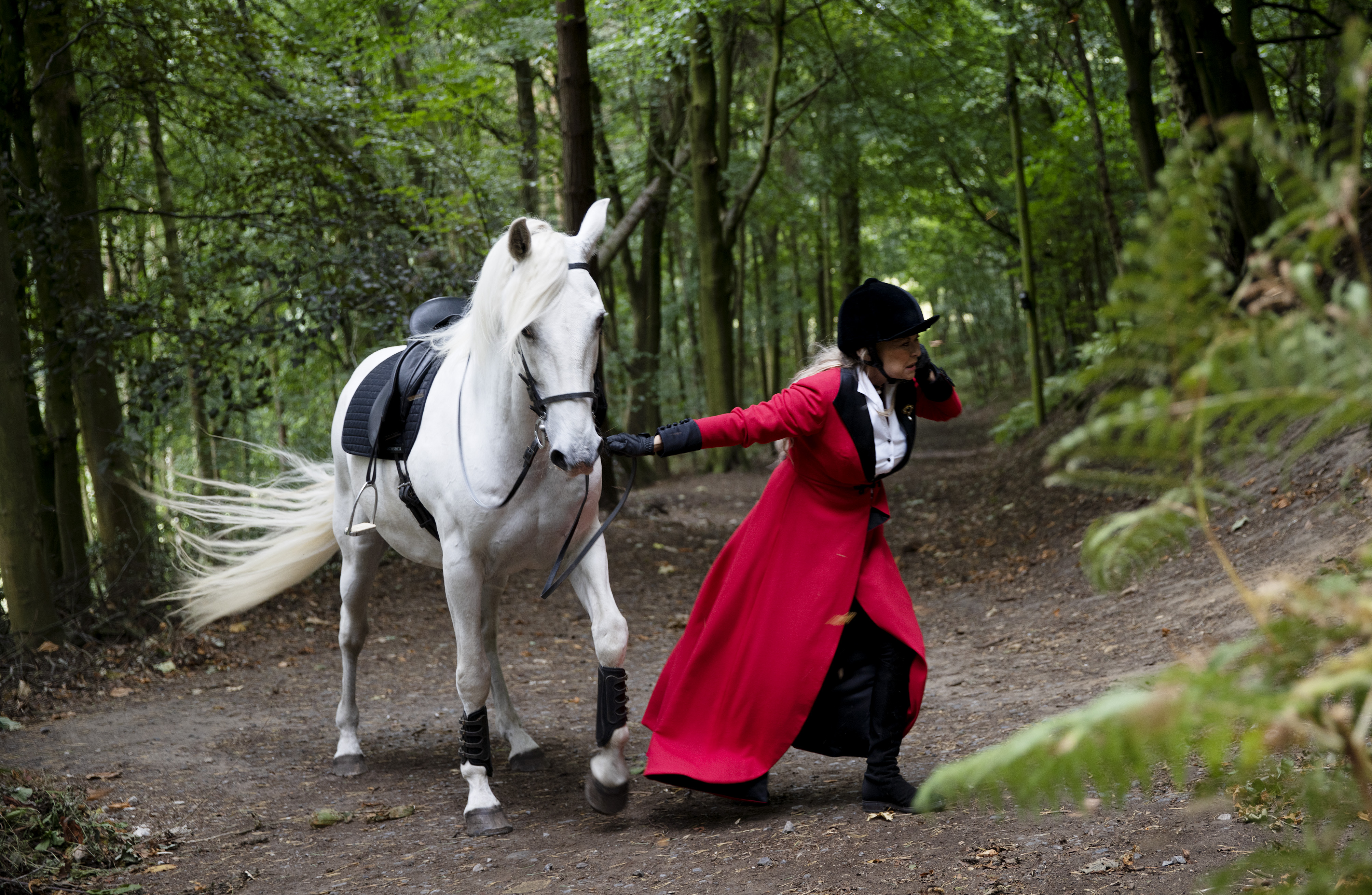 Kim had attempted to save her but a lightning strike caused the quad bike to blow up