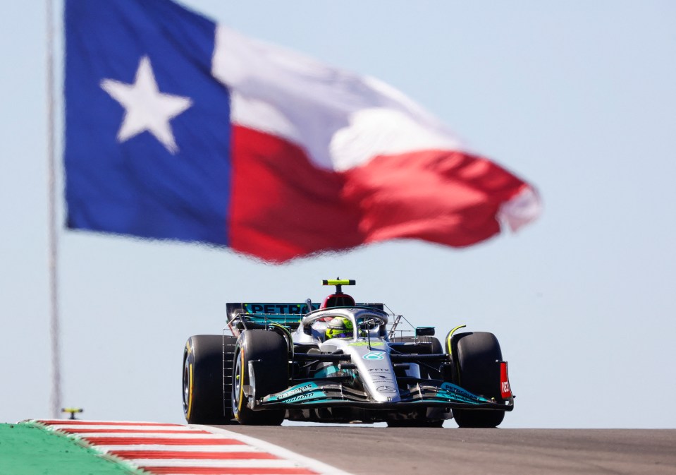 He says his Mercedes feels incredibly stiff at the US Grand Prix