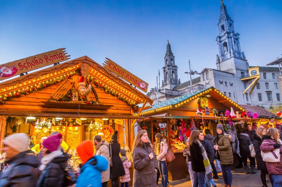 Visitors spotted enjoying the Christmas market in Leeds which took out third place