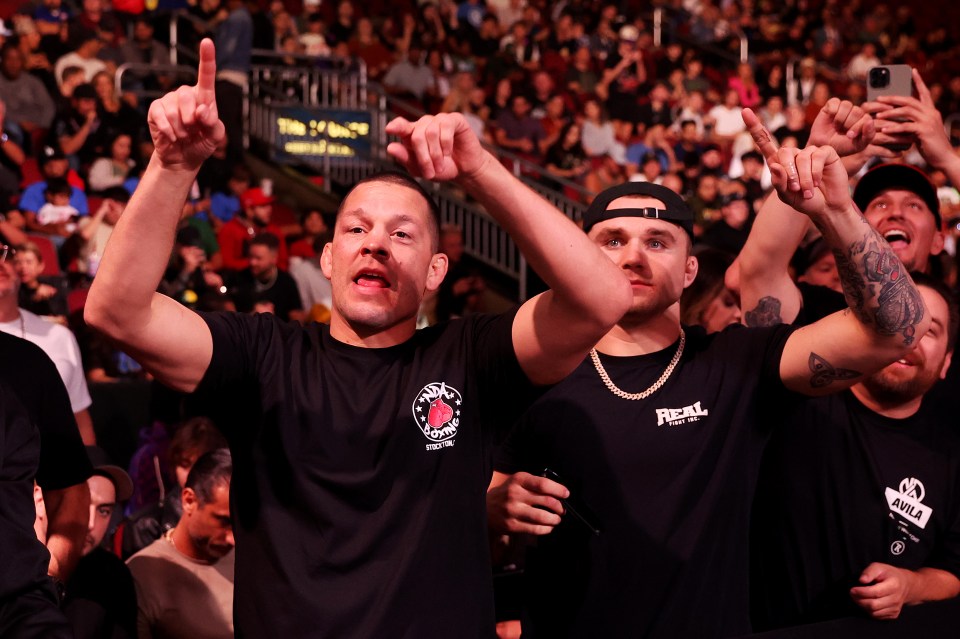 Nate Diaz was in attendance in Arizona last night