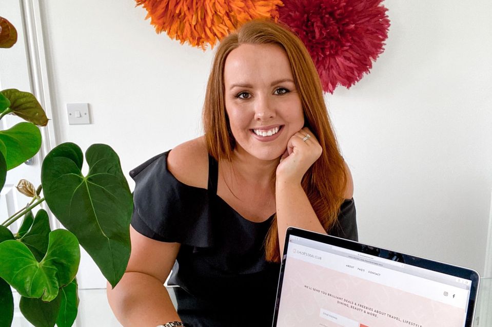 Chloe Carmichael shares her money-saving tips on her social media account Chloe's Deal Club