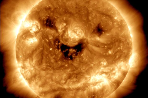 Smile spotted on the Sun