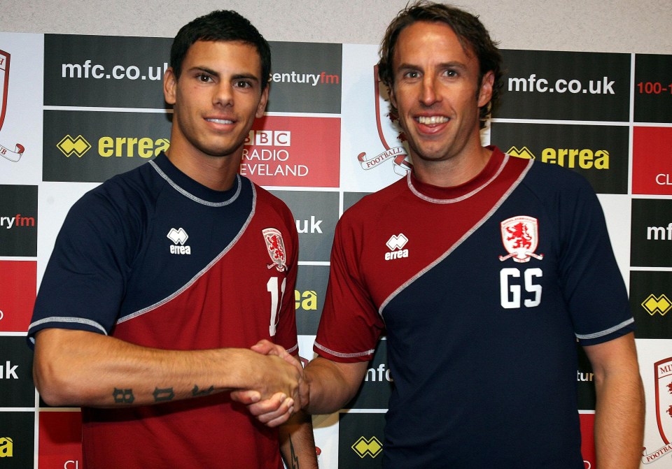 Aliadiere also played for Middlesbrough under England boss Gareth Southgate