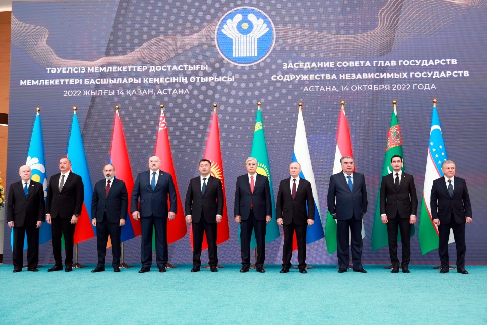 He spoke at a summit with leaders of ex-Soviet states in Kazakhstan today