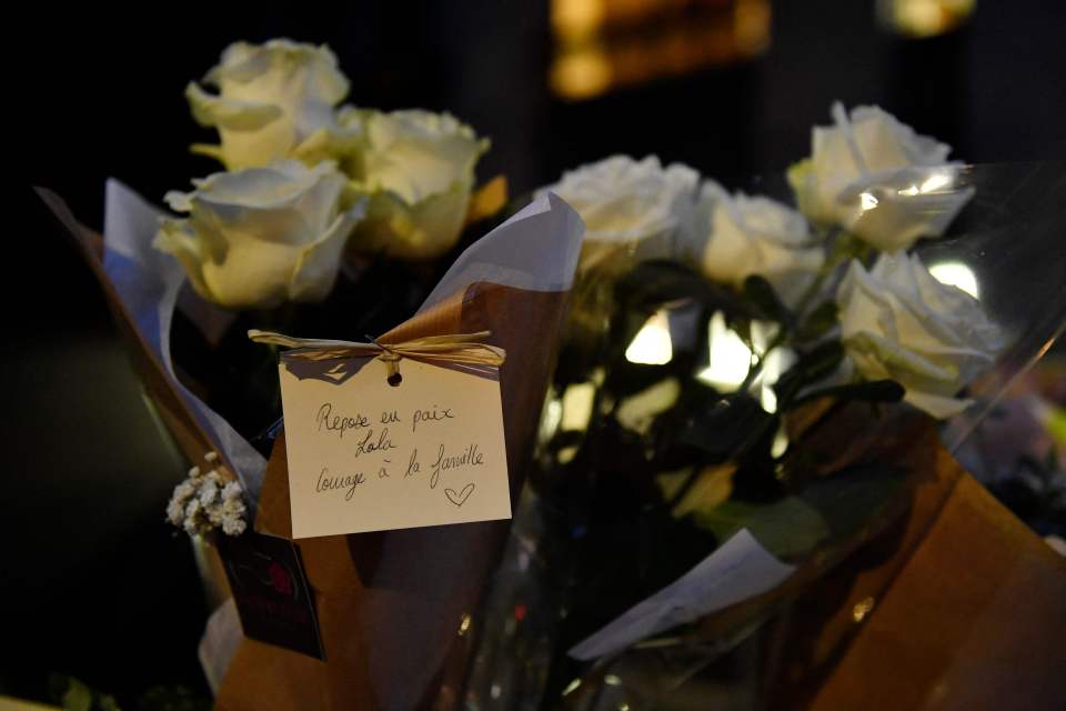 Mourners left flowers outside Lola's home