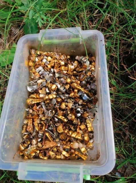 Dozens of gold tooth were hauled from the site - prompting comparisons to the infamous Nazi concentration camp Auschwitz