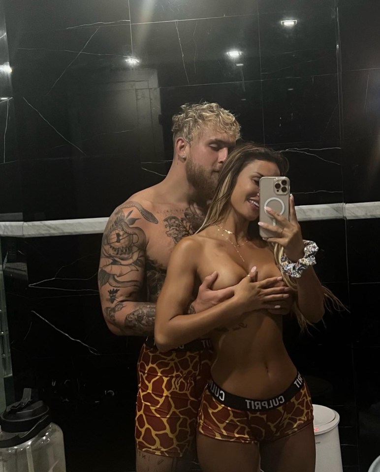 Jake Paul with his girlfriend Julia Rose