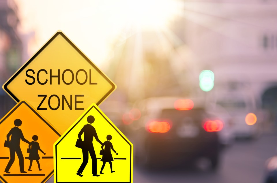 The shocking study found that millions of drivers are putting schoolkids at risk