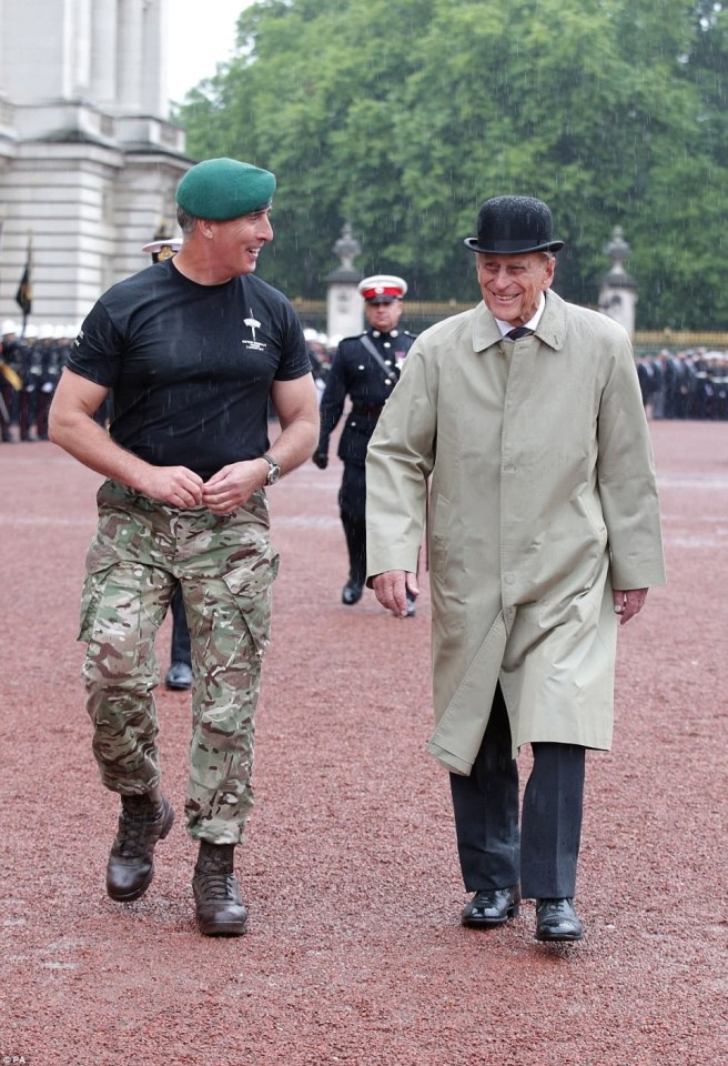 He said 'I don’t recognise the term snowflake, from what I’ve seen' - pictured here with Prince Philip