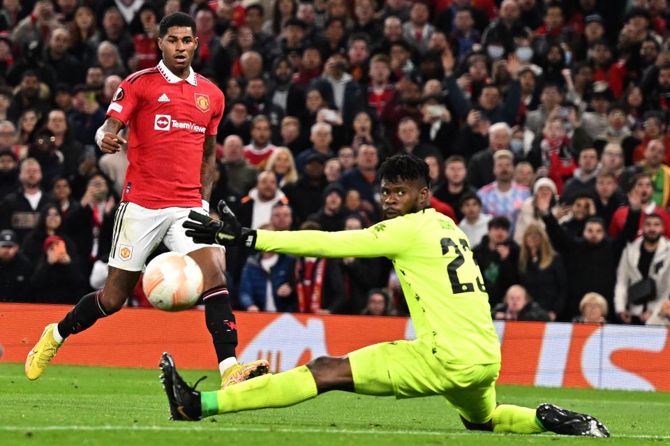 Rashford could find no way past Francis Uzoho on Thursday night