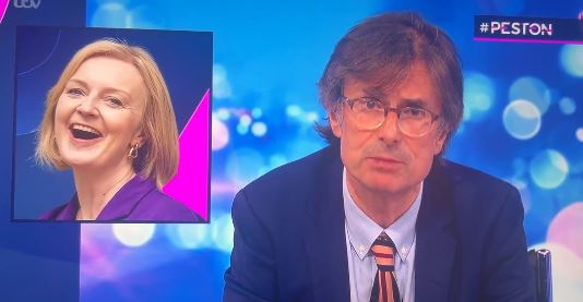 ITV's Robert Peston made the unfortunate blunder