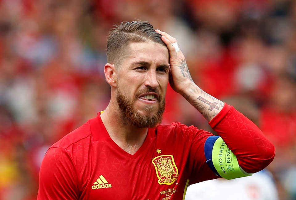 Sergio Ramos has 180 Spain caps and won the World Cup in 2010