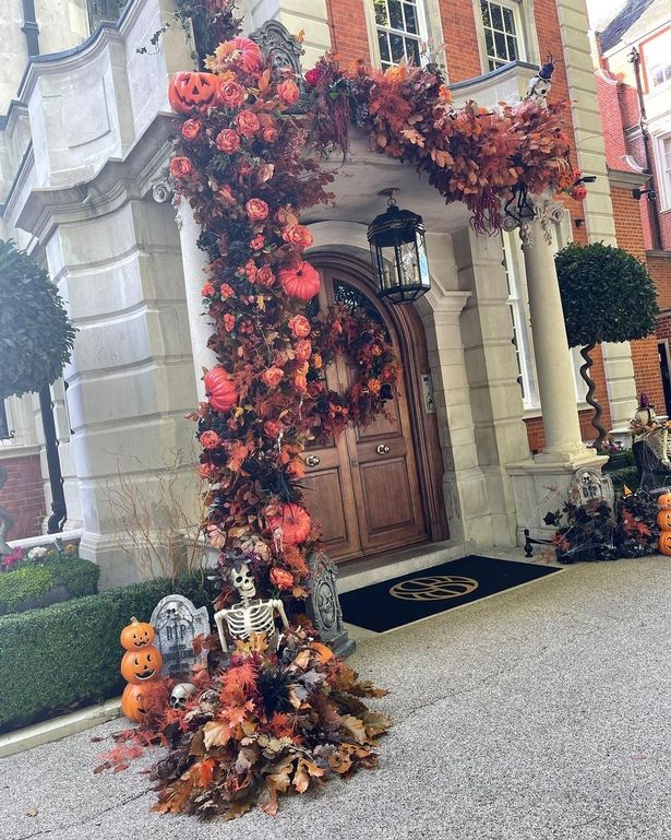 Tamara Ecclestone opted for an understated Halloween-inspired look