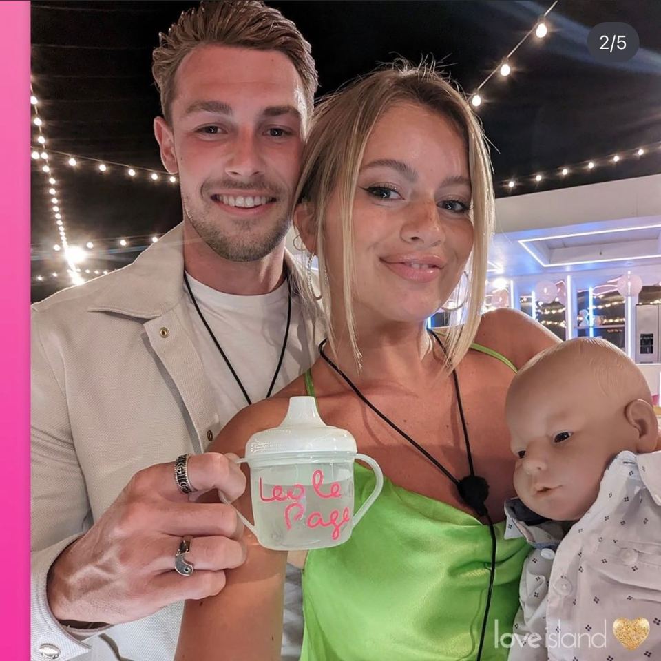 The couple met in the Love Island villa