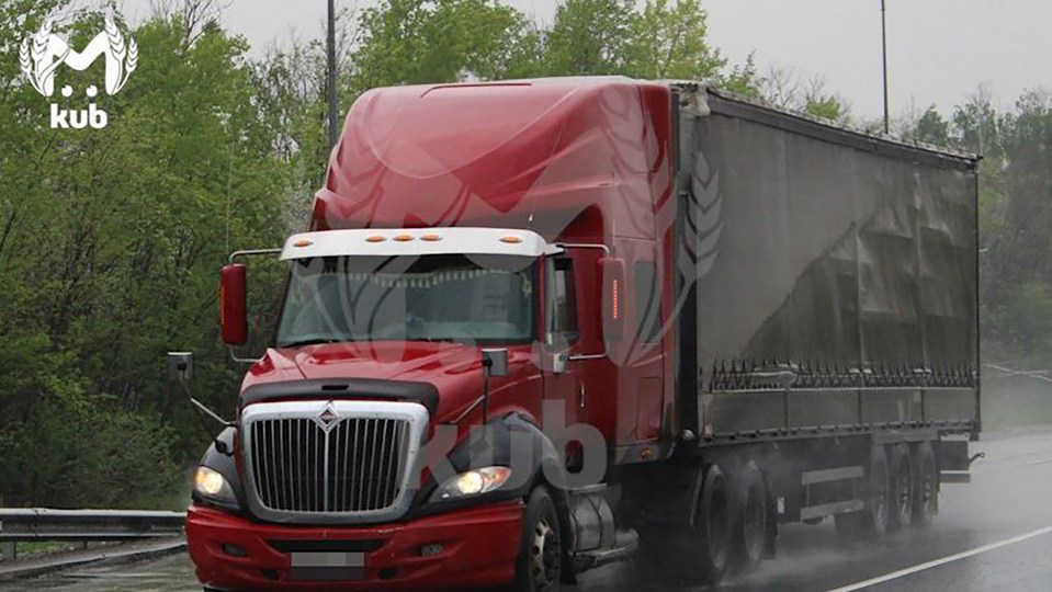 The truck was travelling from Russia into Crimea