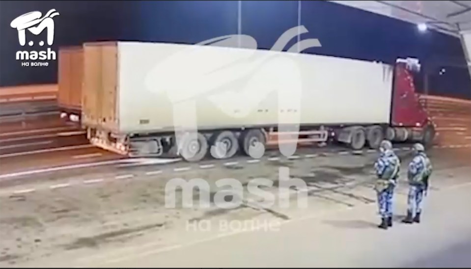 Russia claims this is the truck that was carrying the explosives