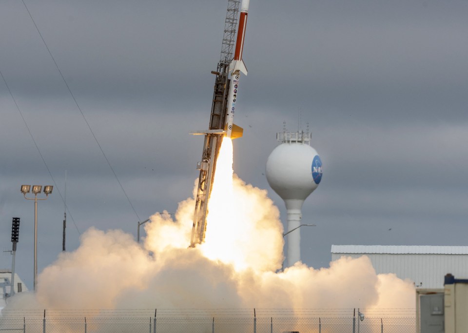 The Pentagon launched a sounding rocket from NASA's base in Virginia