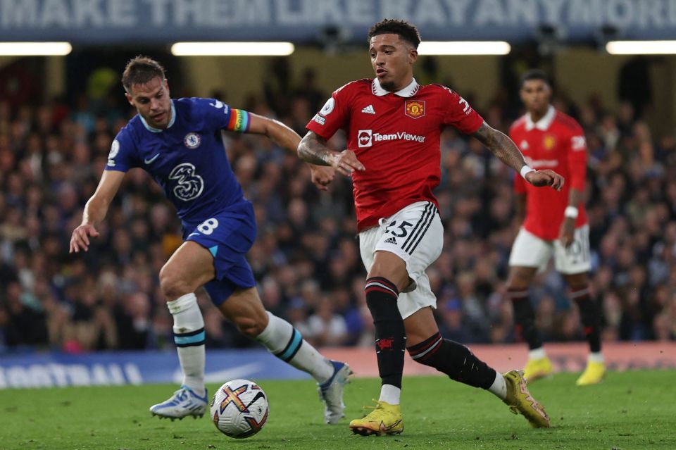 Sancho struggled to have an impact yet again for United