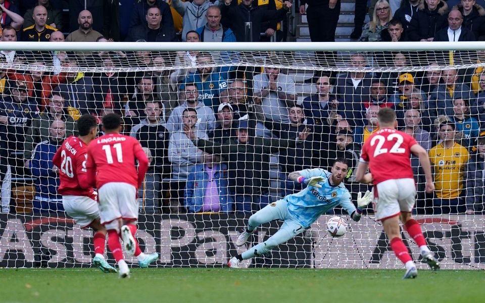 Jose Sa was Wolves' hero in their 1-0 win over Nottingham Forest