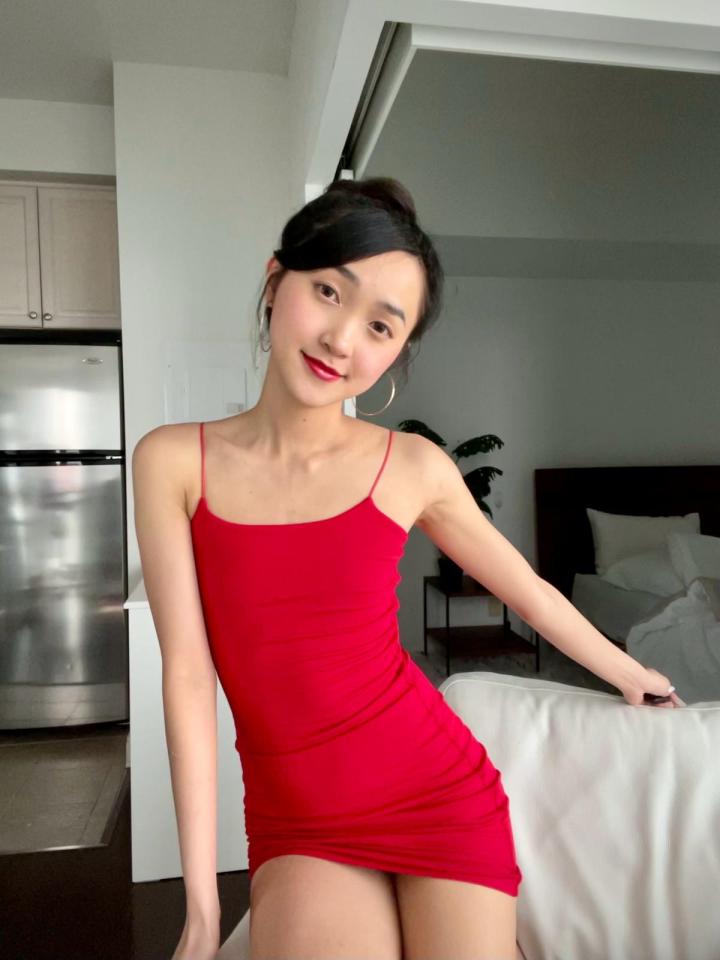 The 24-year-old is now happy to flaunt her figure in body con dresses