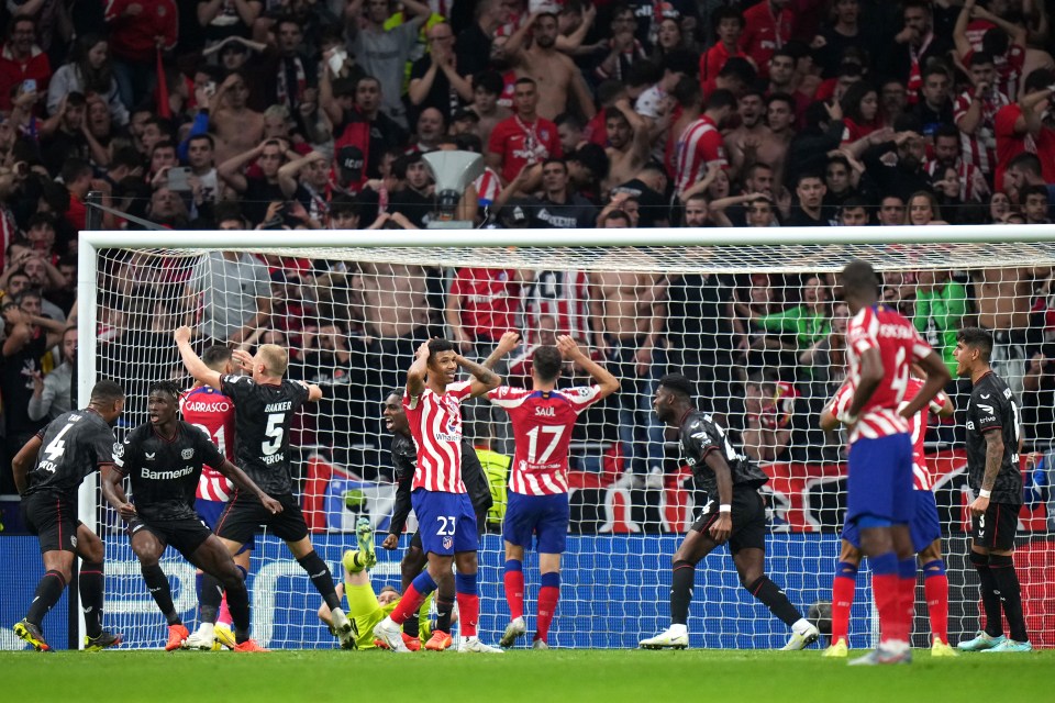 Atletico then missed two follow-ups as they dropped out of the Champions League