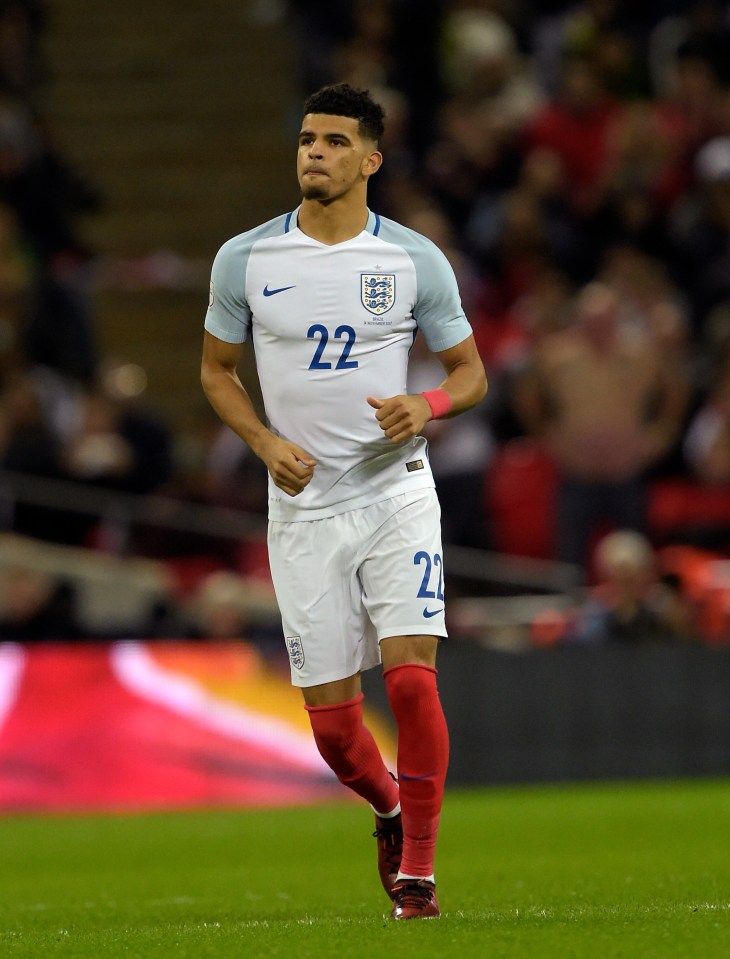 A young Solanke was called up following a move to Liverpool from Chelsea