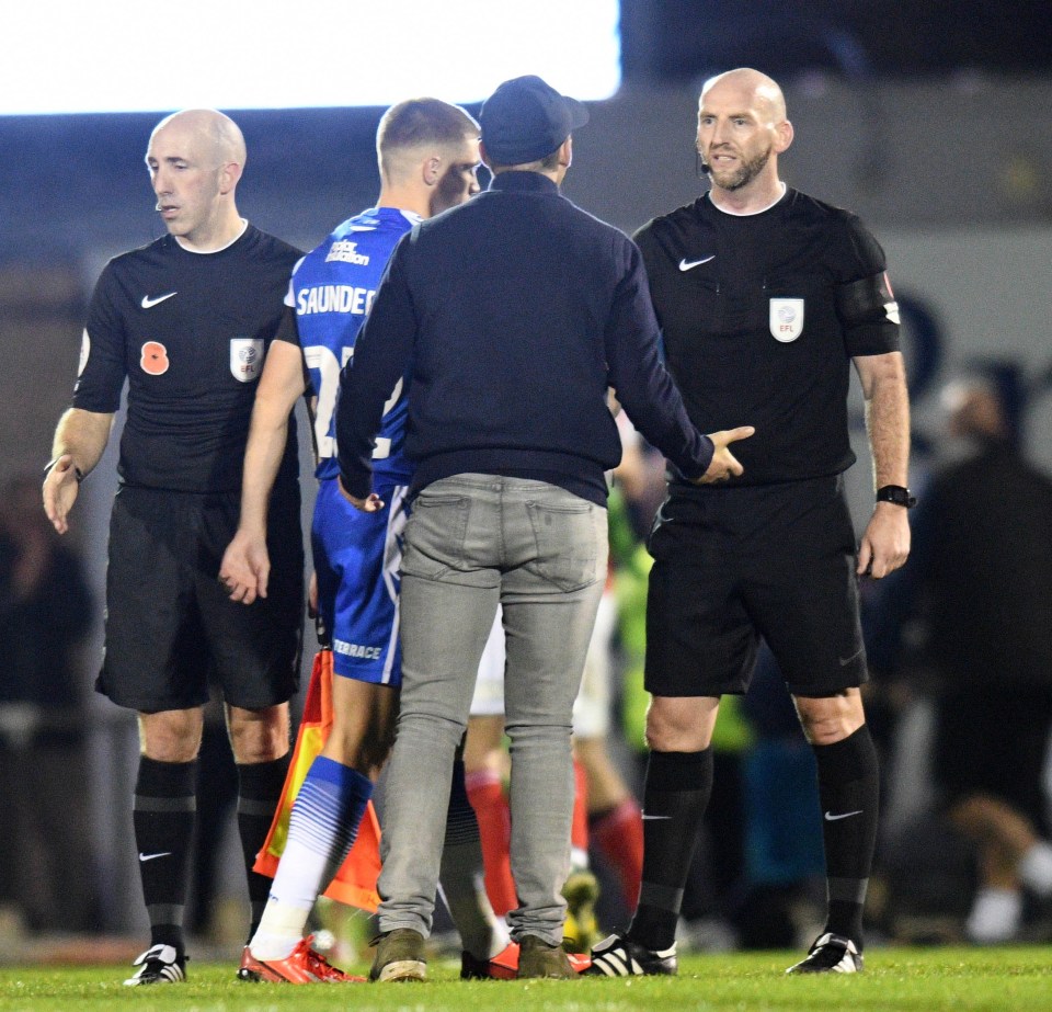 Barton swore at referee Madden resulting in a red card