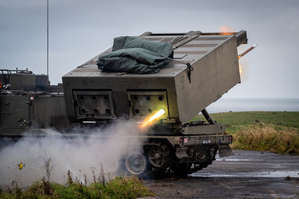 Guided Multiple Launch Rocket System (GMLRS) in action