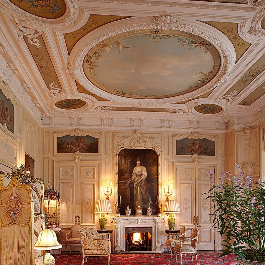 The White Drawing Room is one of the most impressive features of the house