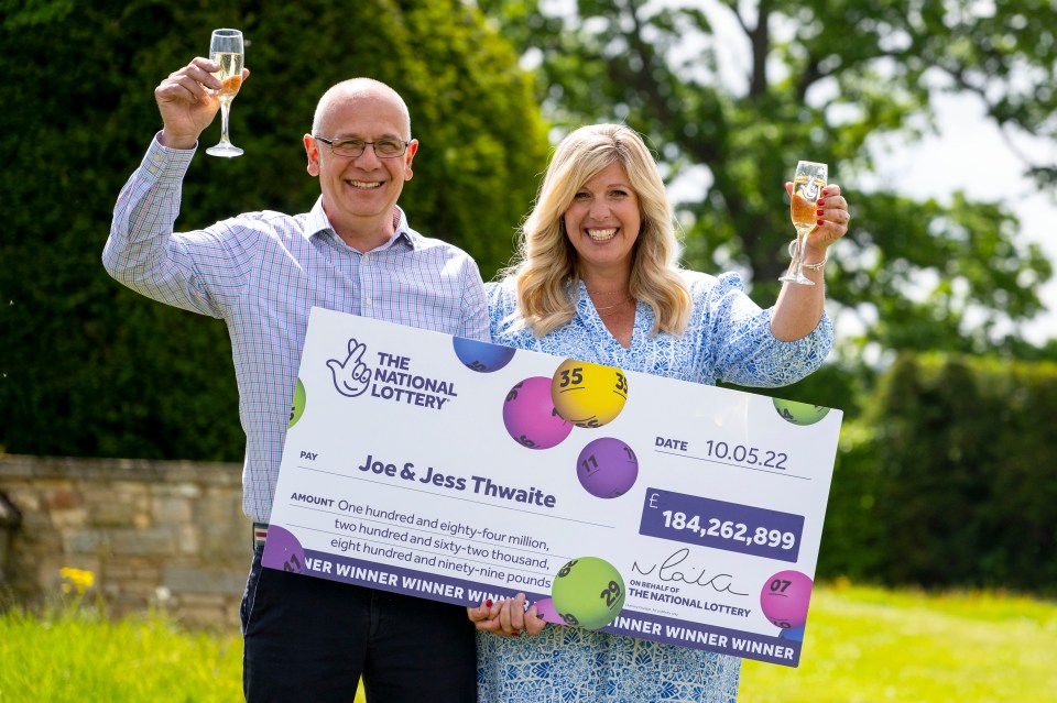 Joe and Jess Thwaite became the UK's biggest ever National Lottery winners in May