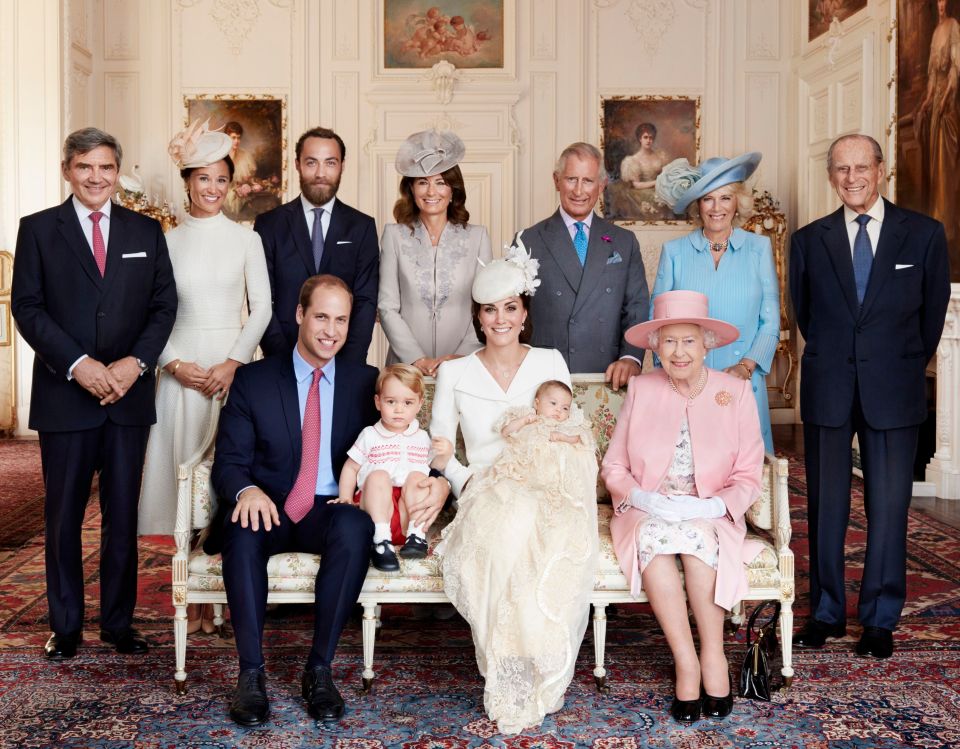 The picture to mark Princess Charlotte's christening was taken in the White Drawing Room