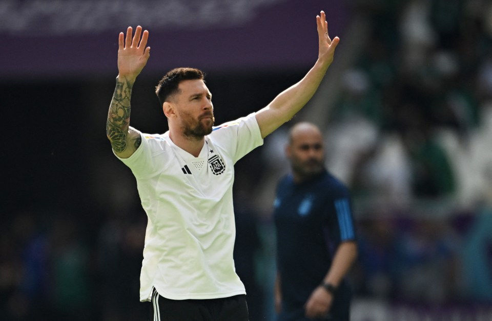 Argentina’s Lionel Messi ahead of the World Cup opener