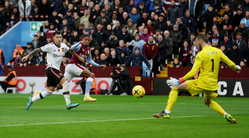 Leon Bailey put Aston Villa 1-0 up with a clinical finish