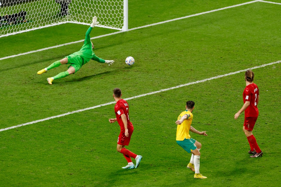 The Socceroos stunned Denmark 1-0