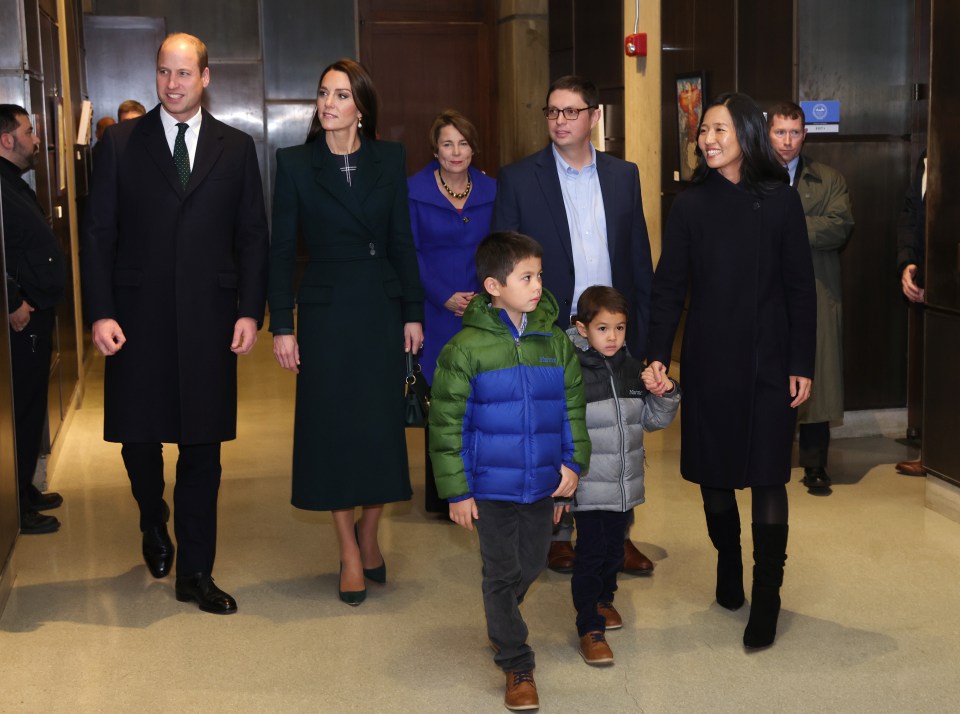 They were welcomed to Boston by the city's mayor, Michelle Wu (right)