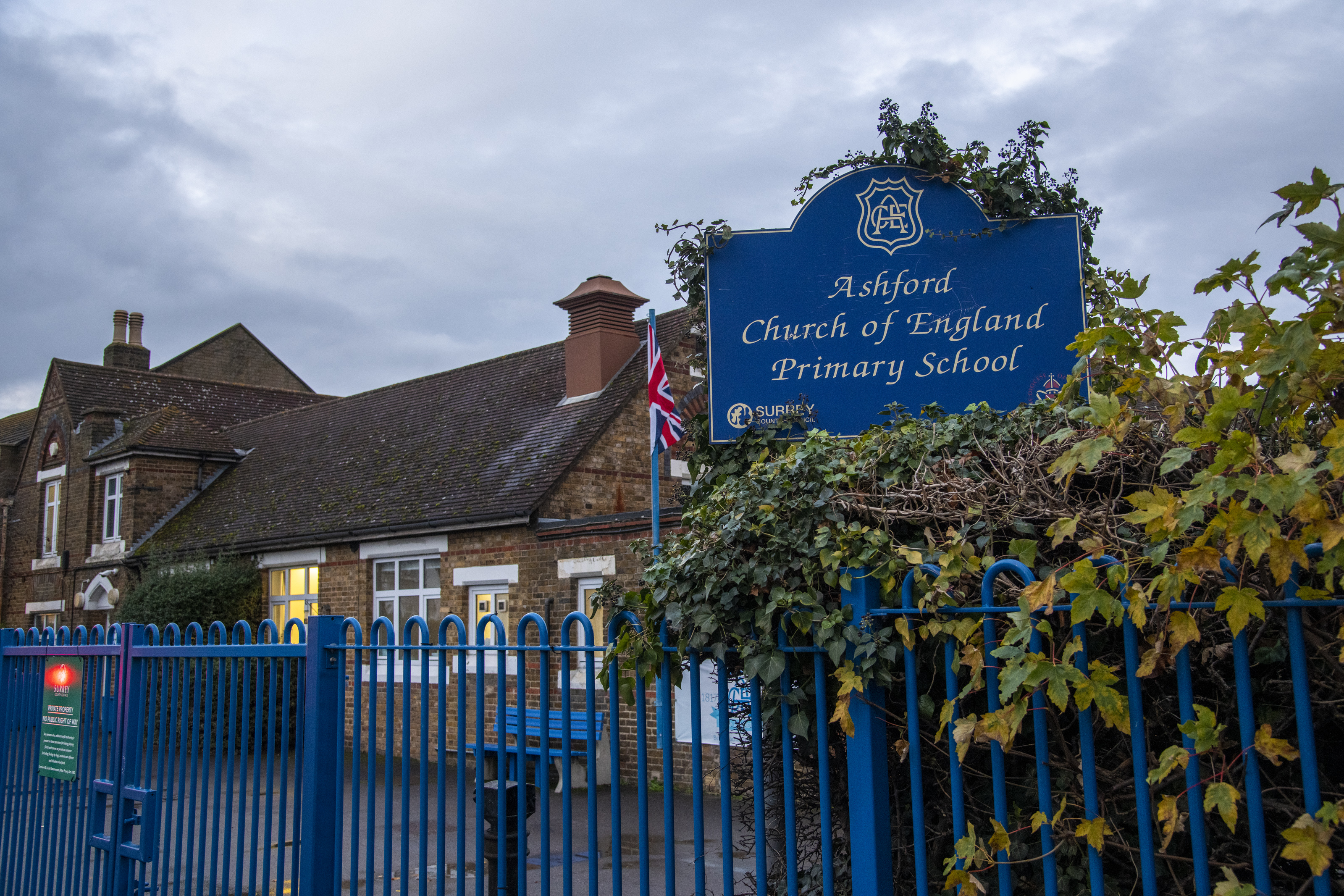 The child who died is thought to have been a Year 1 pupil at the Ashford Church of England Primary School