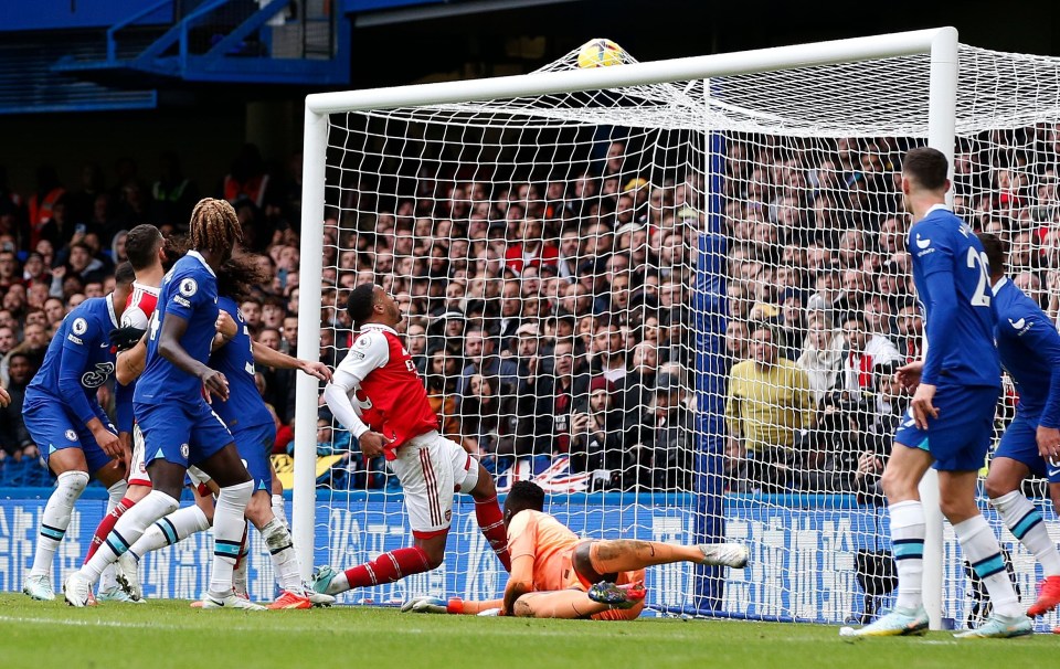 Gabriel broke the deadlock from close range at an Arsenal corner