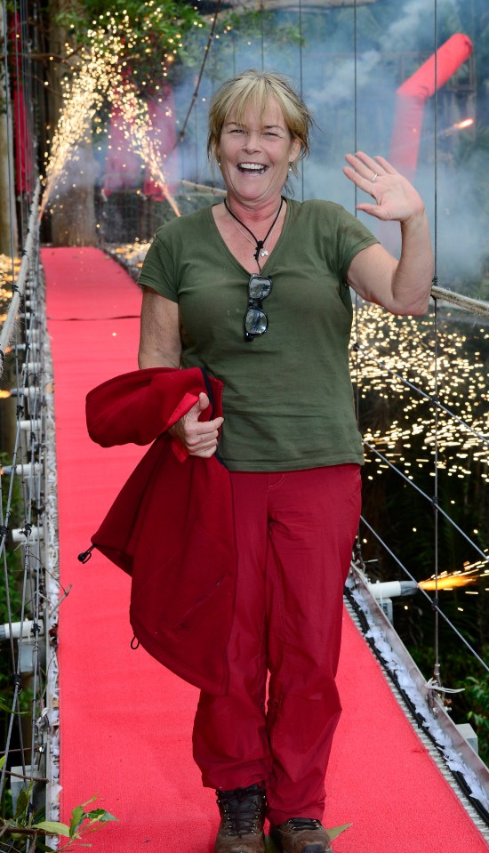 Linda Robson was the third celebrity out of the jungle camp in 2012