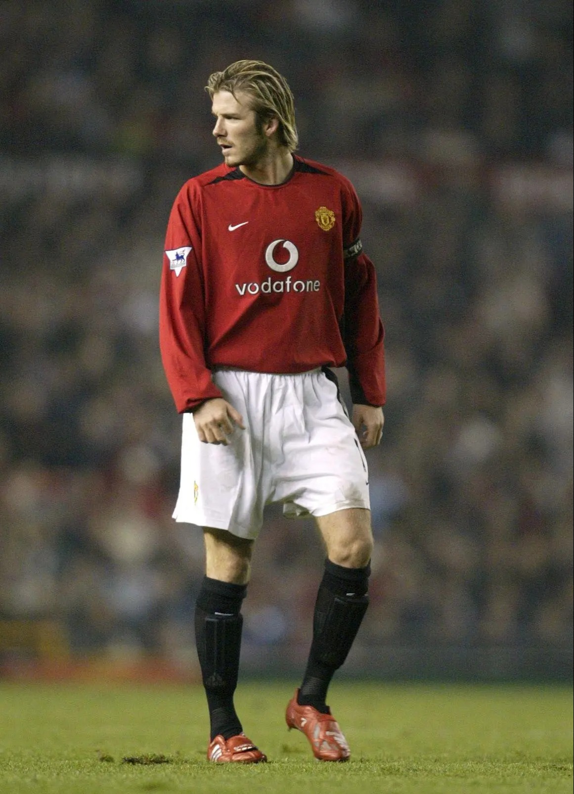 Beckham joined Manchester United in 1991 and stayed there until 2003