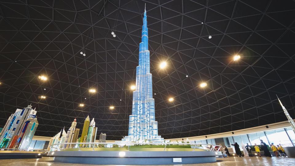 The 17m replica of the Burj Khalifa is obviously not as big as the real thing, but it's no less impressive for the kids