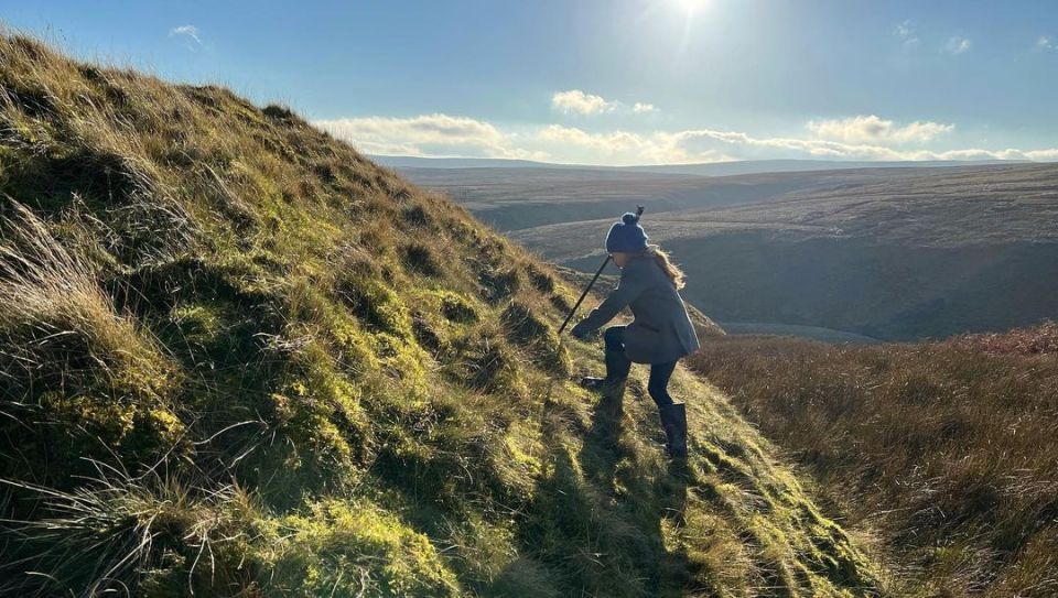 She also posted a snap of her daughter Nancy hiking