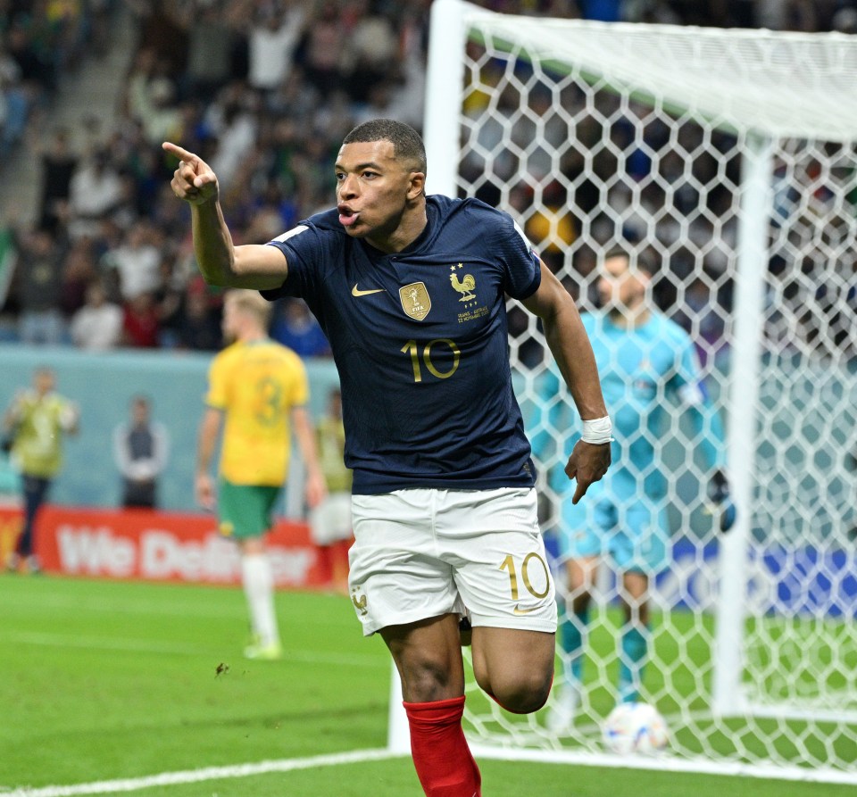 Kylian Mbappe continued his goalscoring streak with No29 for France against Australia