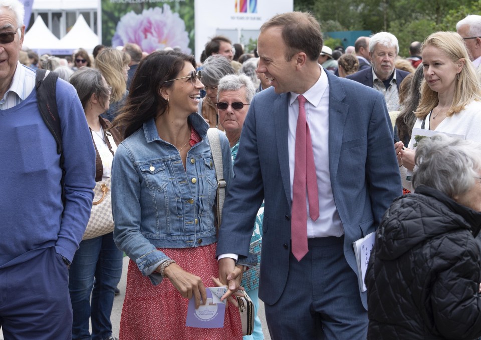 Disgraced former Health Secretary Matt Hancock with Gina Coladangelo