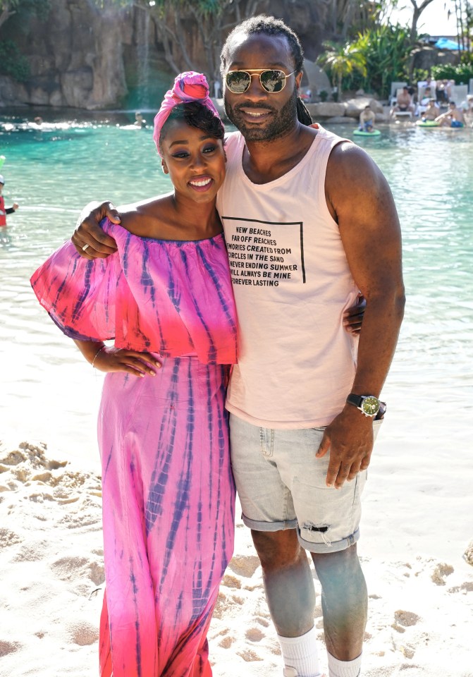 Scarlette Douglas posed with her brother Stuart on the Gold Coast