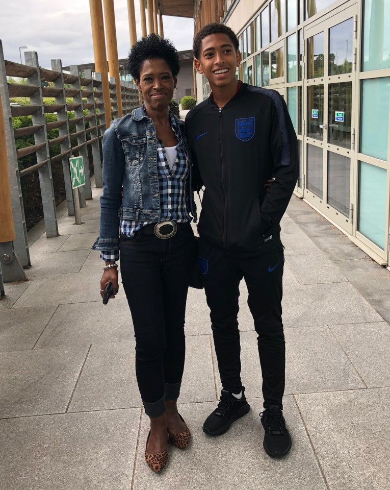 Young Lion Jude in his England trackie with mum Denise