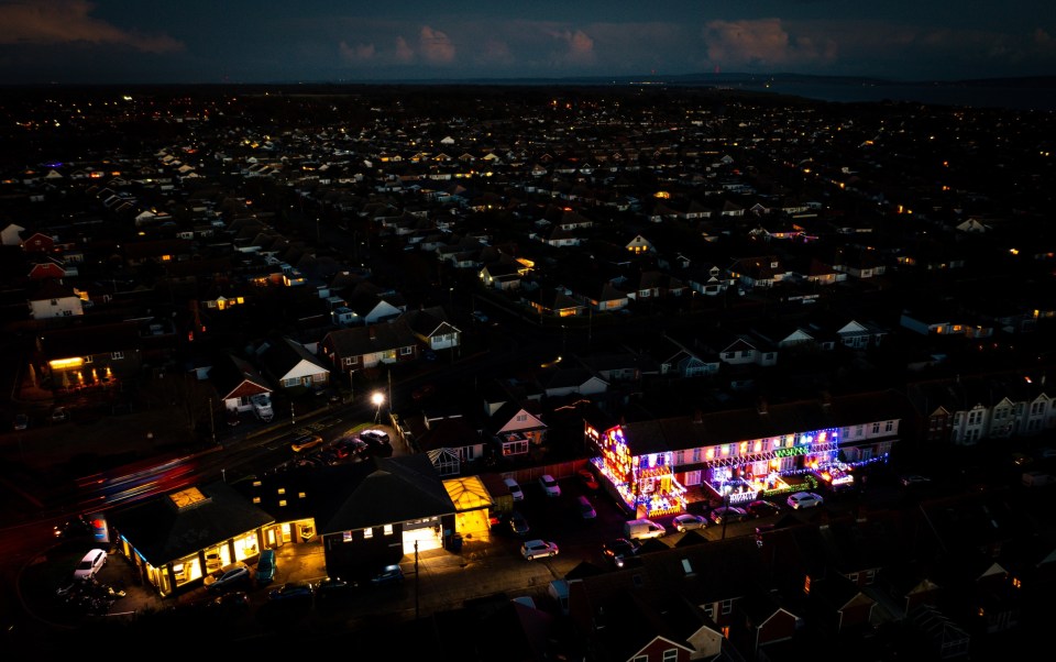 The Scrooge continues to stand out among their festive neighbours