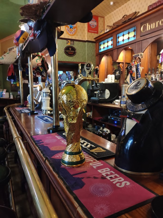 The World Cup ready for the start of the tournament on Monday