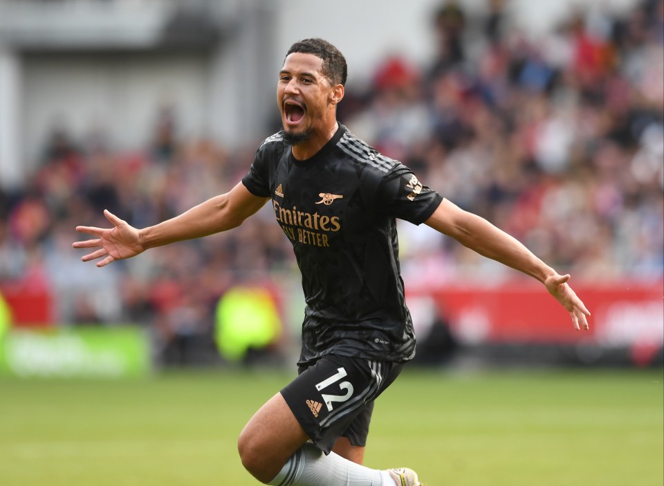 Arsenal stars like William Saliba make the Premier League team of the season... so far